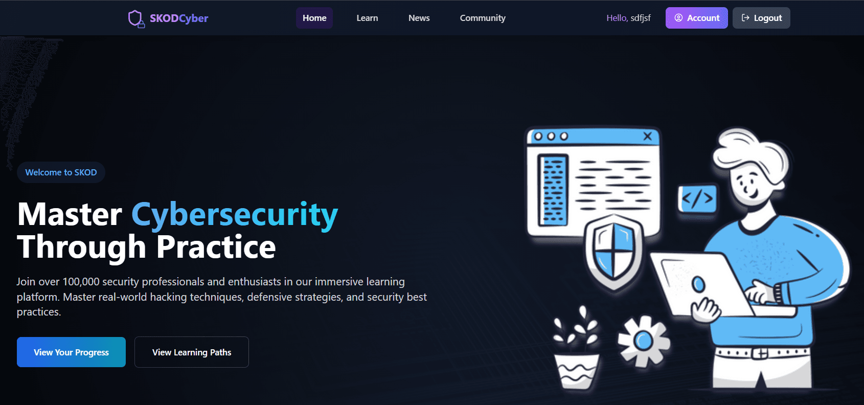 Cyber Security Learning Platform - SkodCyber